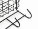 Hanging Wall Organizer with 3 Hooks and Tissue Holder, Loft Style