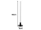 LED stāvlampa 40cm, 3 gaismas toņi, melna