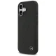Mercedes iPhone 17 vāciņš Leather Large Laurel Leave MagSafe, melns