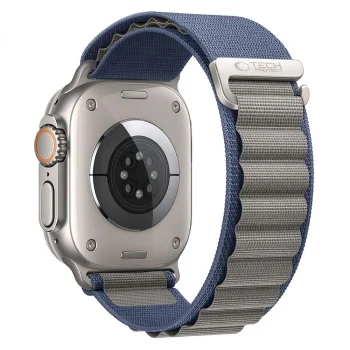 Tech-Protect Nylon Pro rihm Apple Watch 44/45/46/49 mm, tumesinine ja hall