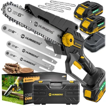 Humberg Hm-421 Cordless Branch Chainsaw, Brushless, 8" & 6"