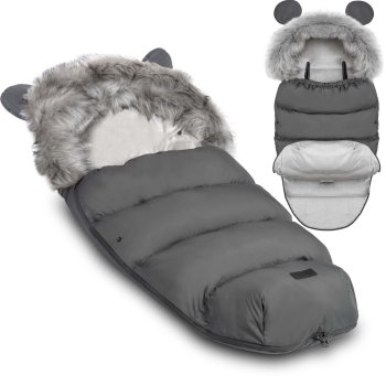 Universal Footmuff for Strollers and Sledges Elmi Ricokids, dark grey