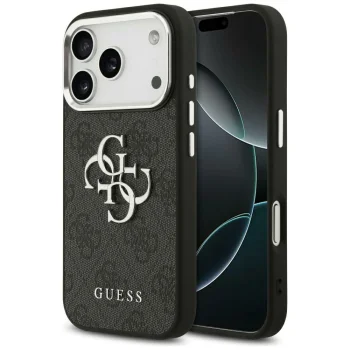 Чехол Guess 4G Big 4G Classic Logo для iPhone 17 Pro Max, черный