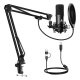 Микрофон с подставкой Maono A04E (черный) | Microphone with stand