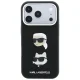 Чехол Karl Lagerfeld Saffiano Karl&Choupette для iPhone 18 Pro / 17 Pro с ремешком, черный