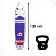 Надувная Одноместная Доска SUP для Отдыха, 320см (до 130кг) l Inflatable...