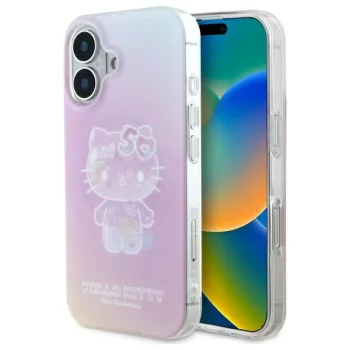 Чехол Hello Kitty для iPhone 16 IML 50th Anniversary MagSafe, розовый