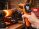 Bezkontakta lāzera pirometrs un infrasarkanais termometrs, -50 līdz +550 °C, oranžs