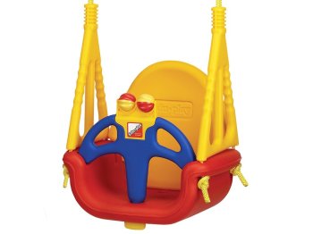 Bērnu šūpoles Ricokids 3in1 drošas un moduļu ar grabuli 421