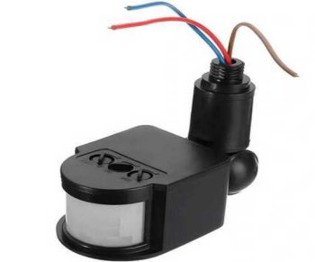 PIR kustības un krēslas sensors 230V LED āra apgaismojumam