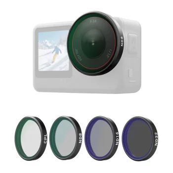 Telesin filtru komplekts CPL/ND8/ND16/ND32 kamerai DJI Osmo Action 6