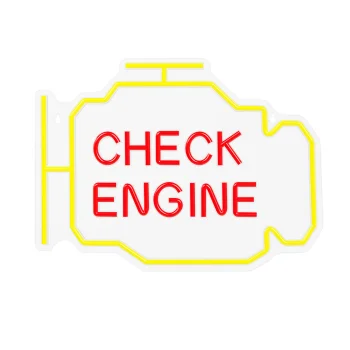 Светодиодный неон Neolia NNE21 CHECK ENGINE Plexi, желто-красный