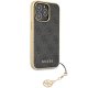 Guess iPhone 14 Pro vāciņš 4G Charms Collection, pelēks