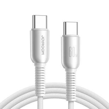 Joyroom S-A51 USB-C uz USB-C kabelis 60W 1.2m gaiši pelēks