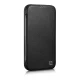 Кожаный чехол-книжка iCarer для iPhone 14 Plus с MagSafe, черный (WMI14220715-BK)
