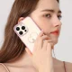 Vāciņš Kingxbar Wish Series priekš iPhone 14 Plus ar kristāliem, rozā
