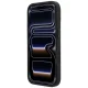 Mercedes-Benz Leather Mesh Bow Line MagSafe vāciņš priekš iPhone 18 Pro / 17 Pro, tumši pelēks