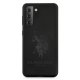 Samsung Galaxy S21 (SM-G991) US Polo Silicone On Tone Case Cover (USHCS21SSLHRTBK), Black