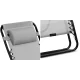 Sofotel Chillwell Folding Garden Lounger with Cushion, Set of 2, Grey