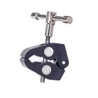 Clamping bracket mounting accessories with 1/4 and 3/8 inch screw
