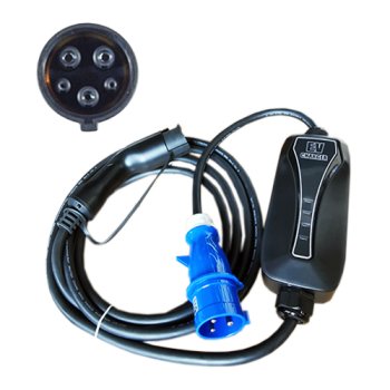 Portable EV Charger Type 1 to CEE Blue Plug, 7.2kW, 32A, 5m