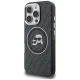Karl Lagerfeld IML Glitter Karl & Choupette MagSafe vāciņš iPhone 16 Pro Max, Melns