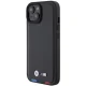 Apple iPhone 15 6,1\" BMW Leather Stamp Tricolor Case Cover (BMHCP15S22PTDK), Black | Чехол Кейс Бампер...