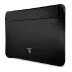 Guess Saffiano Triangle Logo klēpjdatora vāciņš līdz 14\", melns