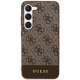 Guess Samsung Galaxy S24 Plus vāciņš 4G Stripe Collection, brūns