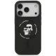 Чехол Karl Lagerfeld Silicone Karl&Choupette Ring MagSafe для iPhone 18 Pro Max / 17 Pro Max, чёрный