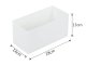 Underwear and Bra Drawer Organizer, 28x14x13 cm, White
