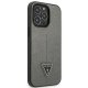 Guess Saffiano Triangle Logo vāciņš iPhone 13 Pro / 13, sudraba