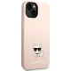 Чехол Karl Lagerfeld Silicone Choupette Body для iPhone 14 Plus, розовый