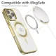 Apple iPhone 16 Pro 6.3\'\' Tech-Protect MagFlex MagSafe Case Cover, Clear with Gold Frame | Telefona Vāciņš...