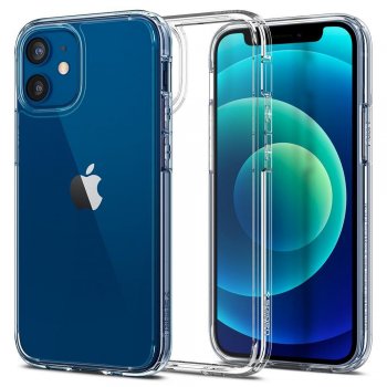 Apple iPhone 12 mini 5.4" Spigen Ultra Hybrid Case Cover, Crystal Clear | Telefona Vāciņš Maciņš Maks Apvalks...
