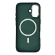 Чехол Wozinsky Fashion Case MagSafe для Samsung Galaxy S25, зеленый