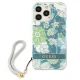 Чехол Guess Flower Strap для iPhone 13 Pro Max, зеленый