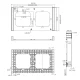 2-Постовая Рамка для Выключателей Sonoff M5-80 Черная