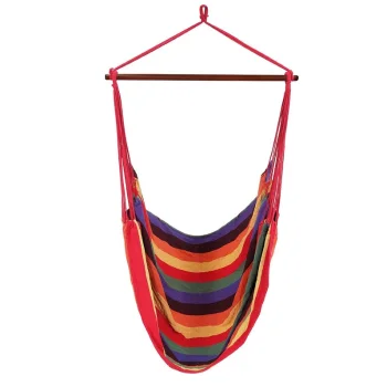 Šūpuļtīkls šūpuļkrēsls ar koka rāmi istabai dārzam, 100x100 cm | Brazilian Hanging Garden Hammock-Chair