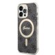 Guess 4G Print MagSafe Bundle for iPhone 13 Pro: Case + Charger, Black