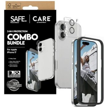 CARE by PanzerGlass Fashionable Combo 3in1 Case + Glass + Lens  iPhone 17