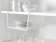 Подвесная металлическая корзина-органайзер под полку, белая