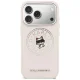 Karl Lagerfeld Point & Choupette Sketch MagSafe vāciņš iPhone 17 Pro Max, Rozā