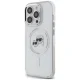 Karl Lagerfeld iPhone 14 Pro Case IML Metal Karl & Choupette MagSafe, White