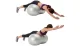Fitnesa Vingrošanas Dubultā Bumba - Sudraba, 50 cm | Exercise Fitness Gym Peanut Ball
