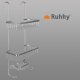 MALATEC Hanging Shower Caddy, Silver