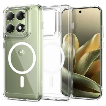 Tech-Protect FlexAir Hybrid MagSafe vāciņš priekš Motorola Edge 70 Pro 5G, caurspīdīgs
