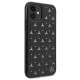 Mercedes iPhone 11 / Xr vāciņš Silver Stars Pattern, melns