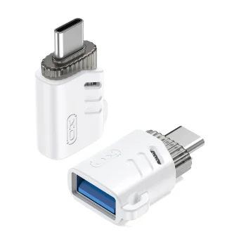 XO NB256B OTG USB-A uz USB-C Adapteris Balts