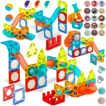Ricokids RK-763 magnētiskie klucīši ar apgaismojumu, 110 gab.